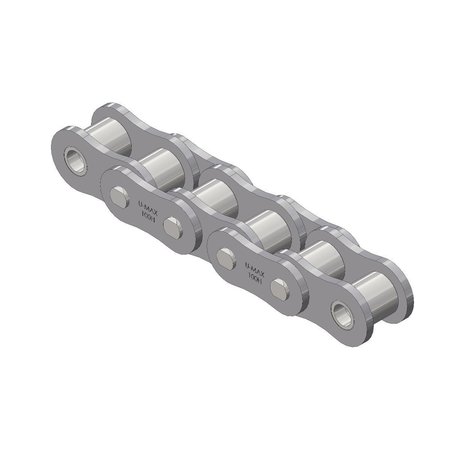 SENQCIA ULTRA-MAX 100H Riv Hvy ASME/ANSI Std Roller Chain Single 10Ft Bx 1-1/4" Pit, PK10 100HUMRB